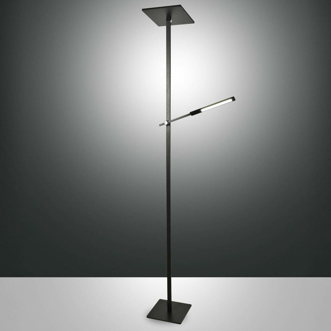 Fabas Luce LED stojací lampa Ideal se čtecím ramenem