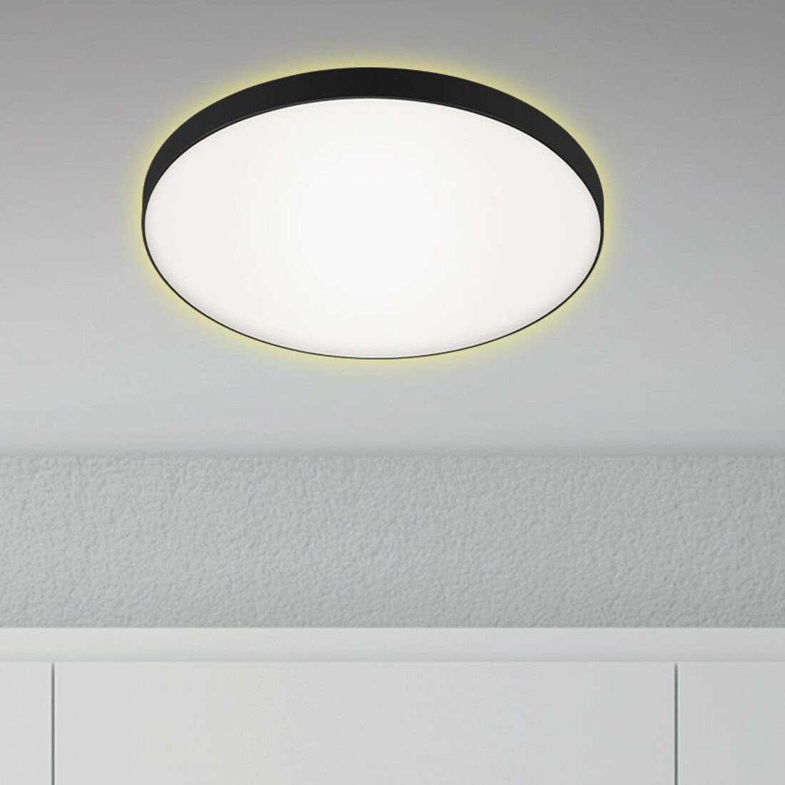 Briloner LED stropní svítidlo Flet s podsvícením