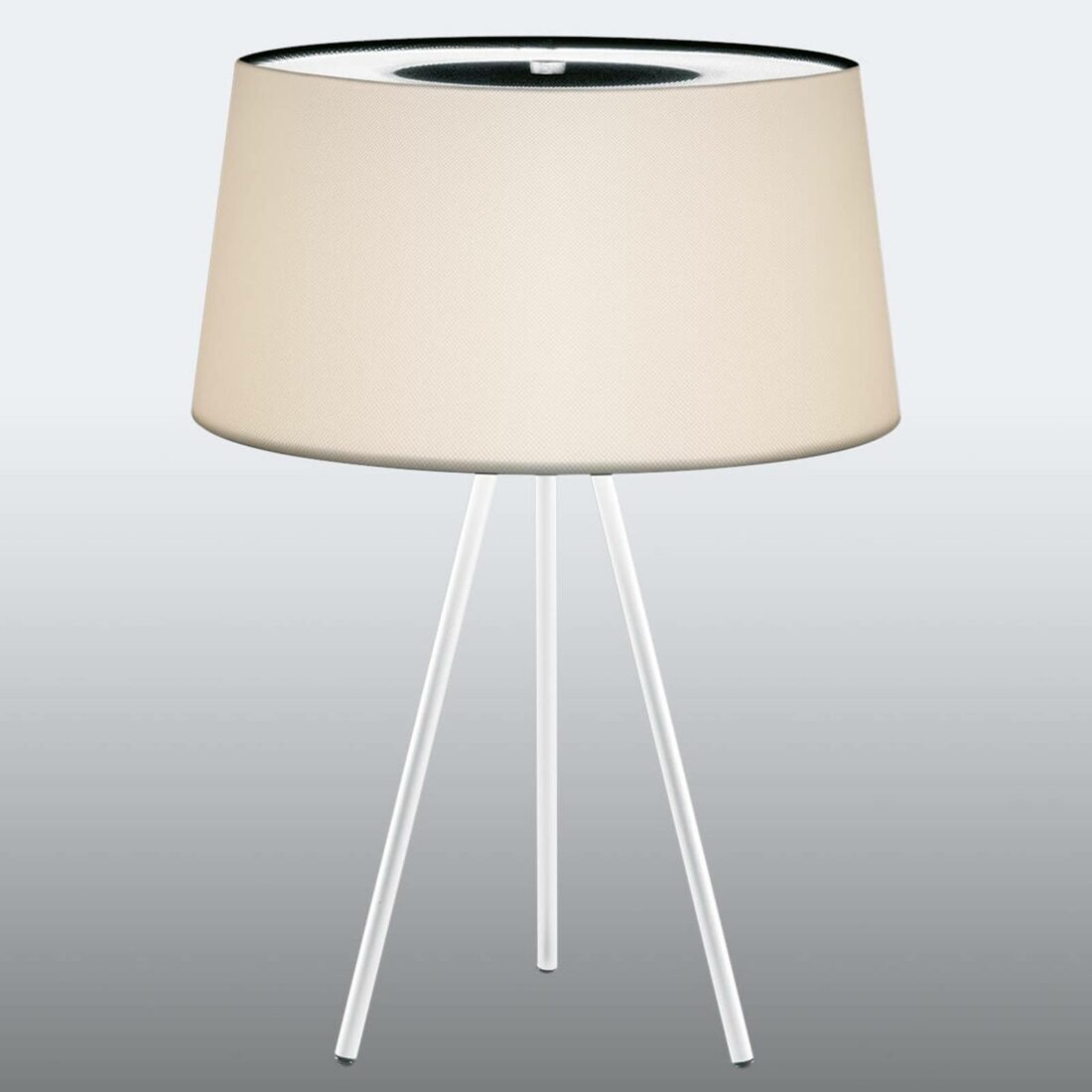 Kundalini Tripod stolní lampa krém/základna bílá