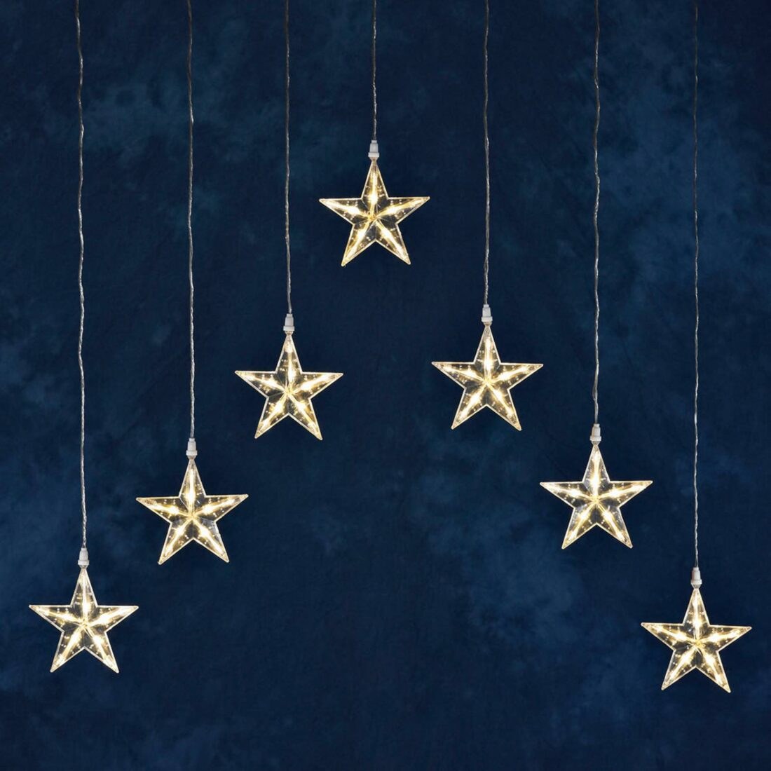 Konstsmide Christmas Světelný závěs LED se 7 hvězdami