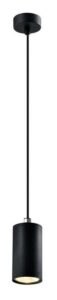Candellux Černý závěsný lustr Tubo 10cm pro žárovku 1x GU10 31-78537