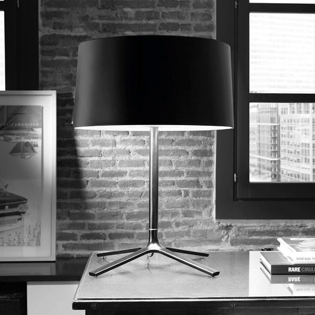 LEDS-C4 Grok Hall stolní lampa s látkovým stínidlem