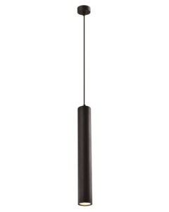 Candellux Černý závěsný lustr Tubo 40cm pro žárovku 1x GU10 98-68125