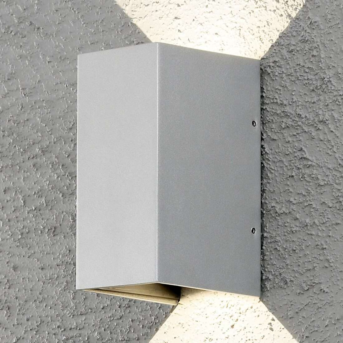 Konstsmide LED venkovní nástěnné světlo Cremona 8 cm šedá
