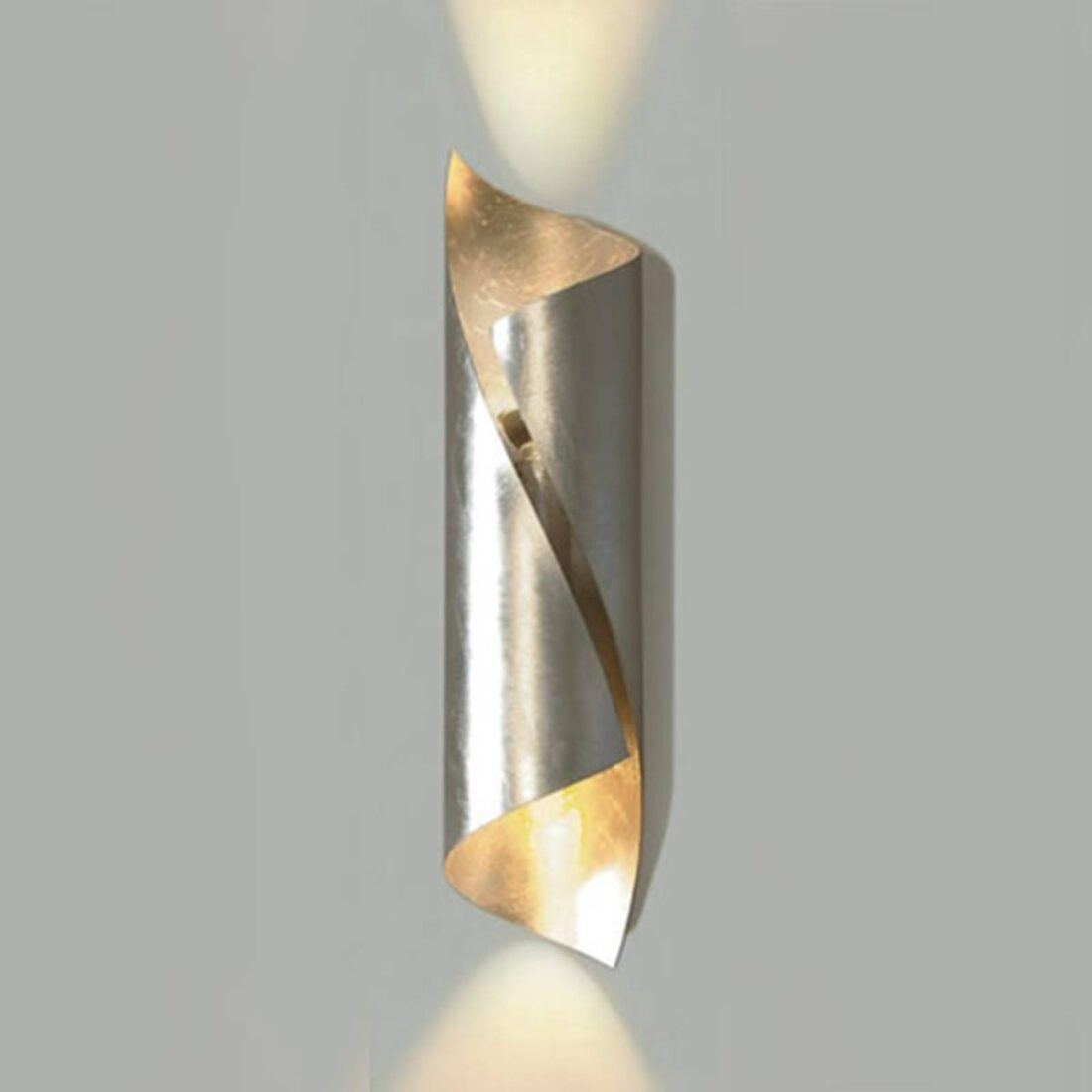 Knikerboker Nástěnné svítidlo Hué výška 54 cm stříbrný list