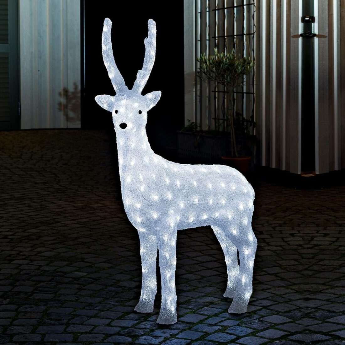 Konstsmide Christmas Stojící sob LED venkovní dekor s transformátorem