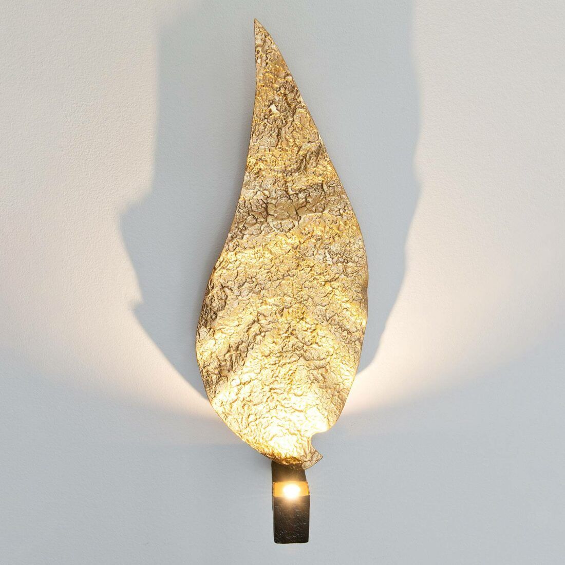 Holländer LED nástěnné světlo Gamba ve tvaru listu