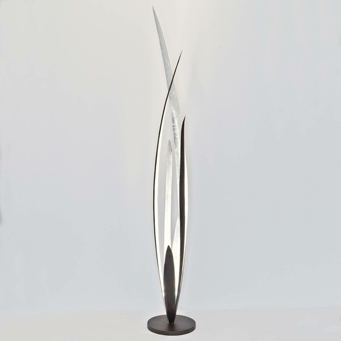 Holländer Palustre - černo-hnědo-stříbrná stojací lampa