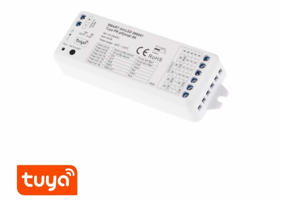 T-LED DimLED SMART Přijímač TUYA 5-kanálový 069051