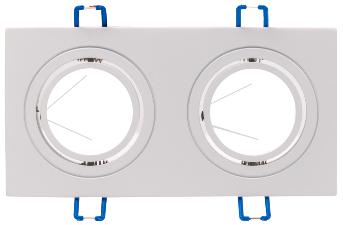 LED Solution Dvojitý bílý podhledový rámeček hranatý výklopný 3607