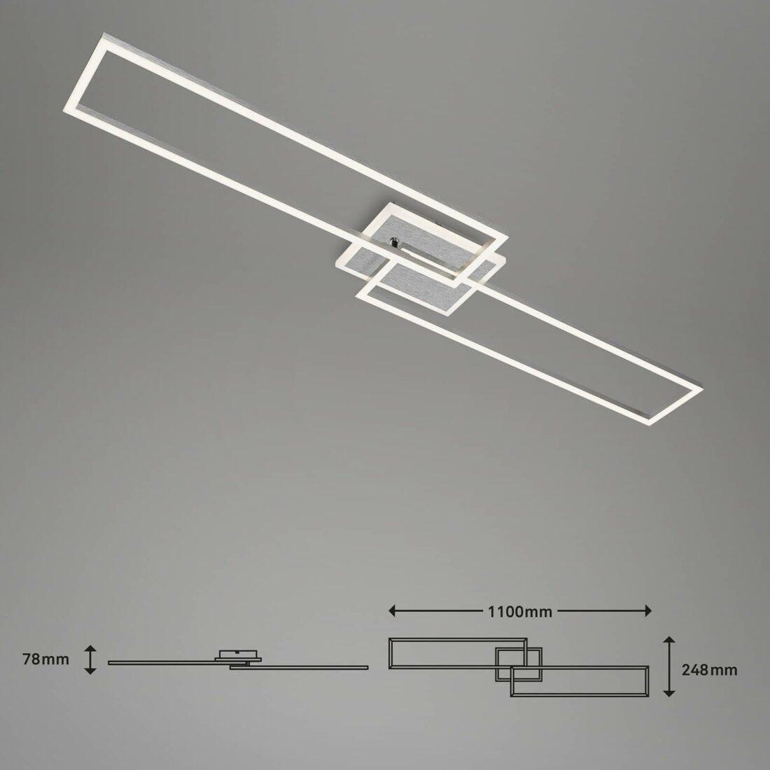 Briloner LED stropní světlo Frame S CCT 110x24