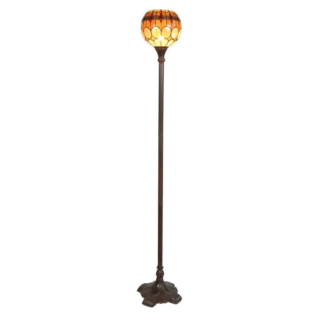 Clayre&Eef Niley - stojací lampa v Tiffany stylu