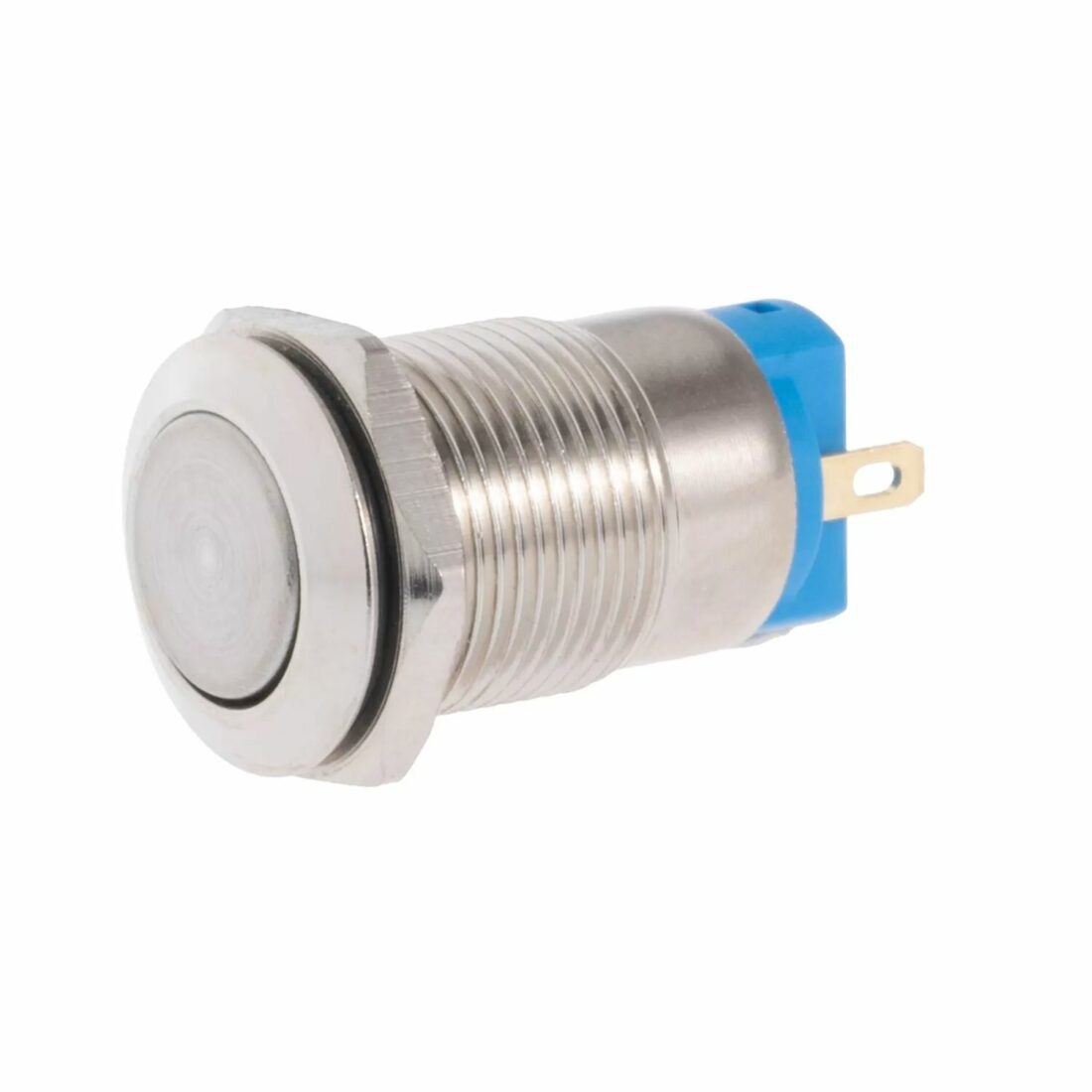 T-LED Vypínač tlačítkový M12 250V/5A kovový 113102
