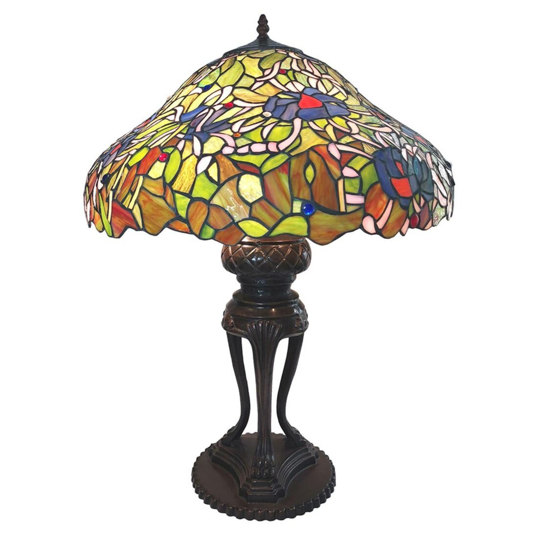 Clayre&Eef Stolní lampa 5LL-6055 design Tiffany