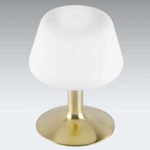 Paul Neuhaus Till - malá LED stolní lampa s mosaznou nohou