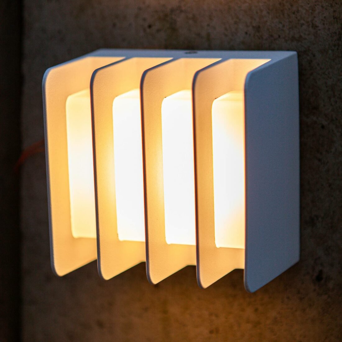 LUTEC LED venkovní nástěnné svítidlo Gridy