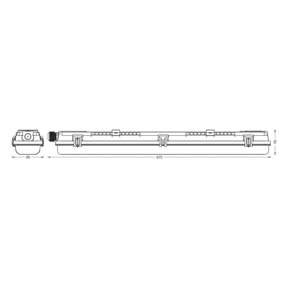 LEDVANCE Svítidlo Submarine PCR 60 G13 T8 840 2x7W odolné proti vlhkosti