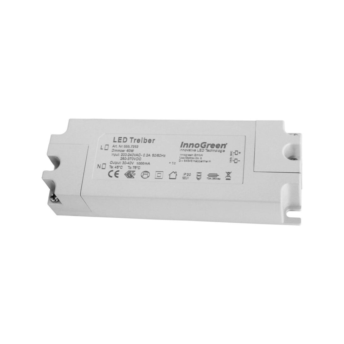 InnoGreen LED ovladač 220-240 V (AC/DC) stmívatelný 40W