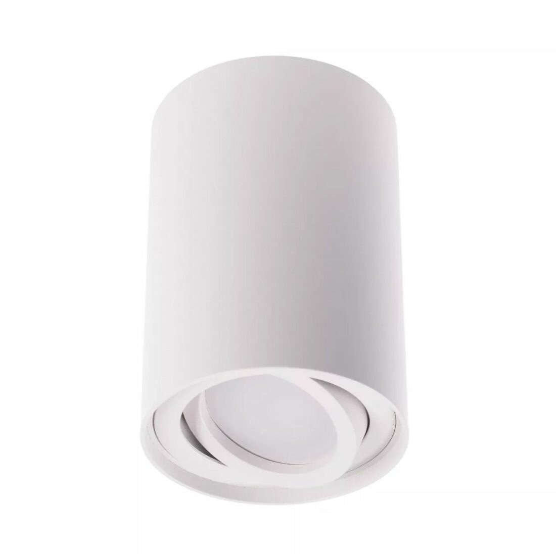 T-LED Bílé přisazené výklopné svítidlo kulaté GU10 105516
