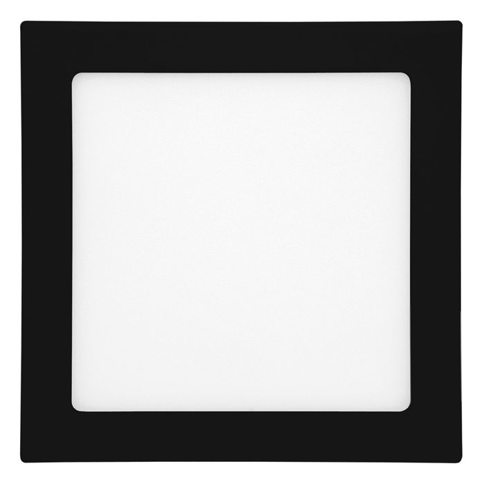 T-LED Černý vestavný LED panel hranatý 120 x 120mm 6W Barva světla: Studená bílá 102112