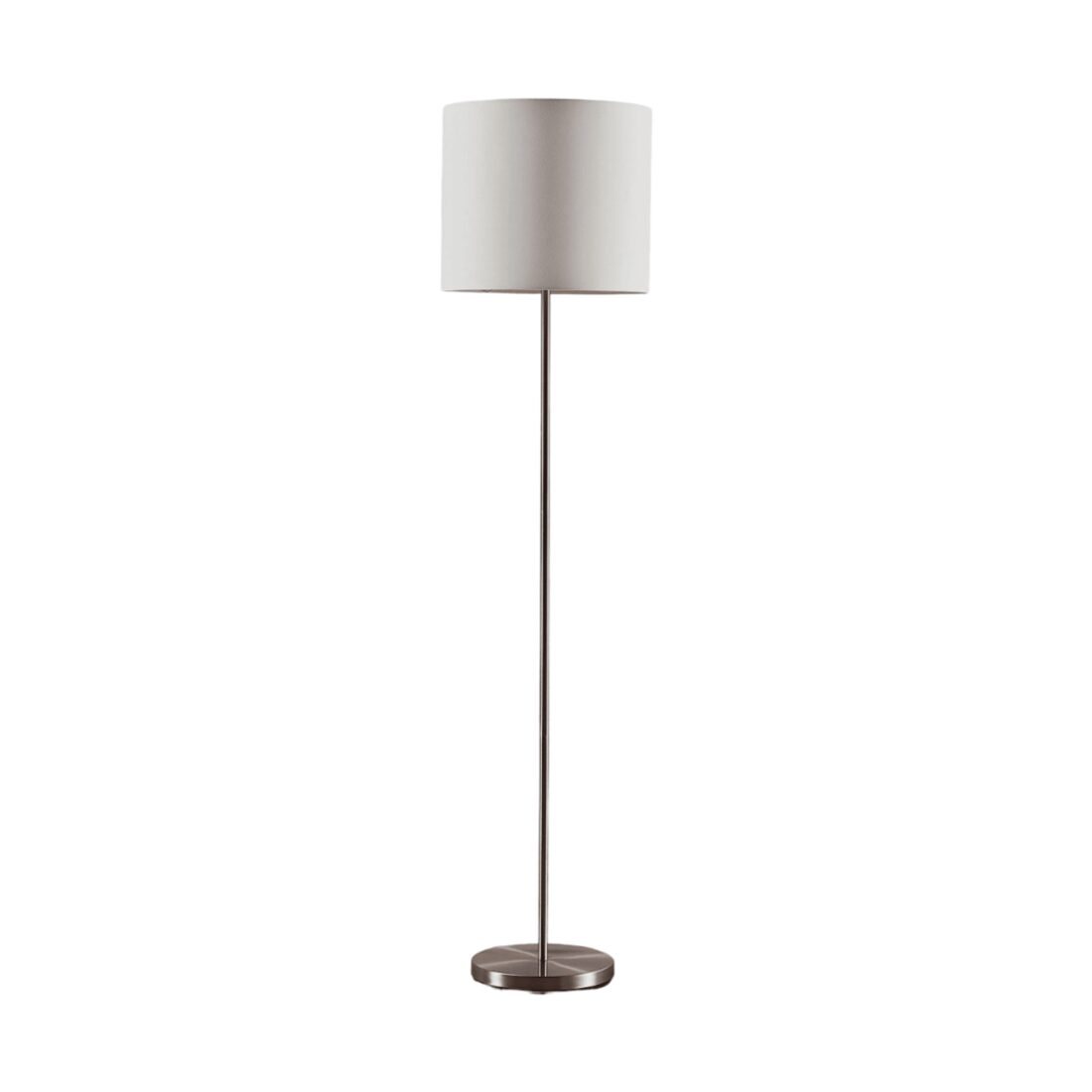Lindby Parsa - stojací lampa s bílým textilním stínítkem