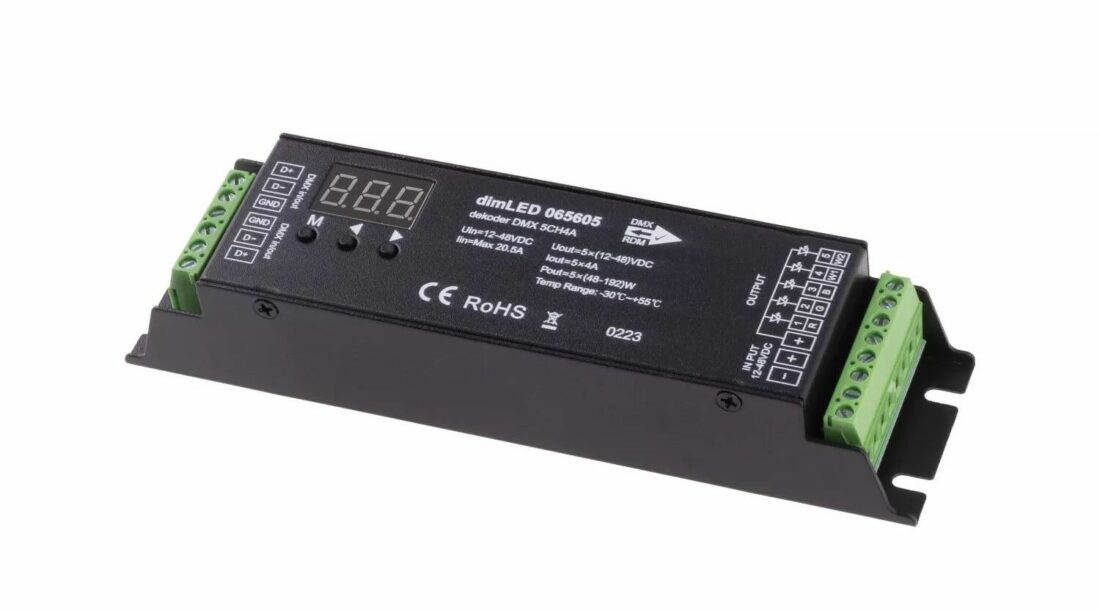 T-LED DimLED DMX dekodér pro LED pásky 065605