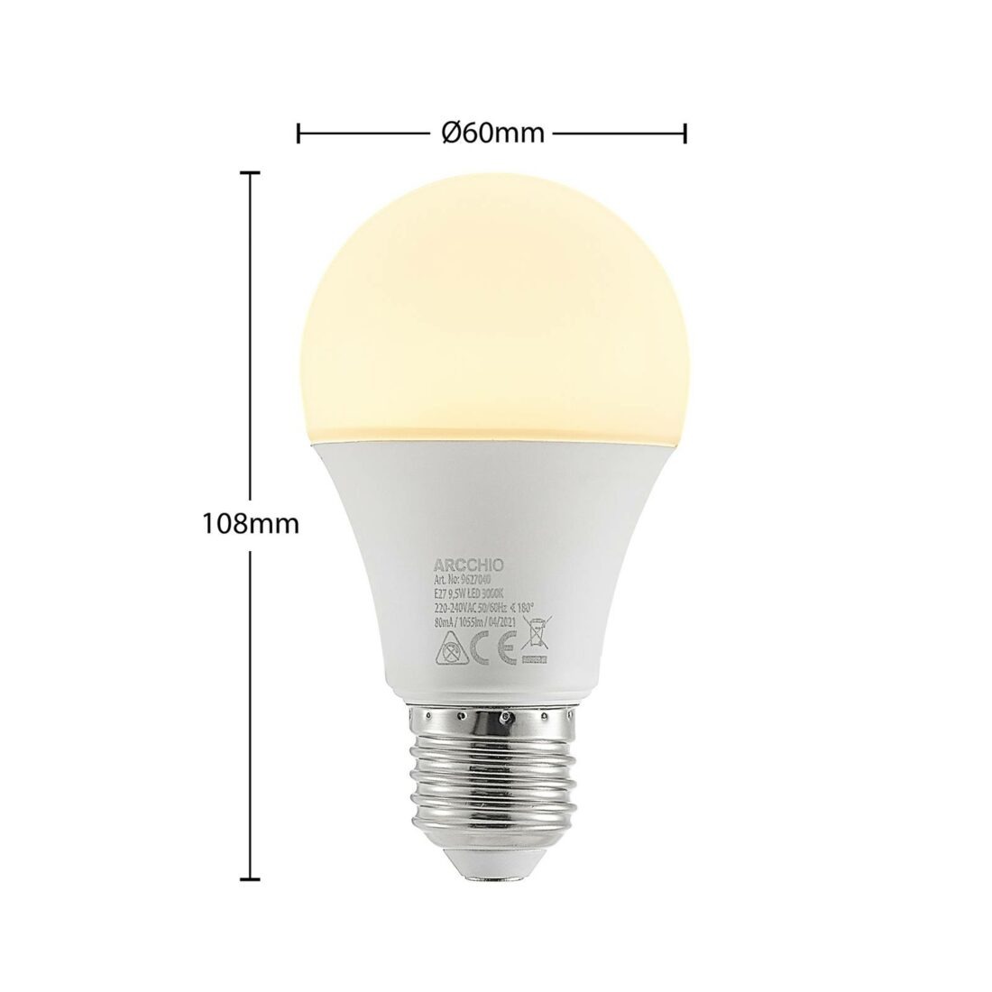 Arcchio LED žárovka E27 A60 9