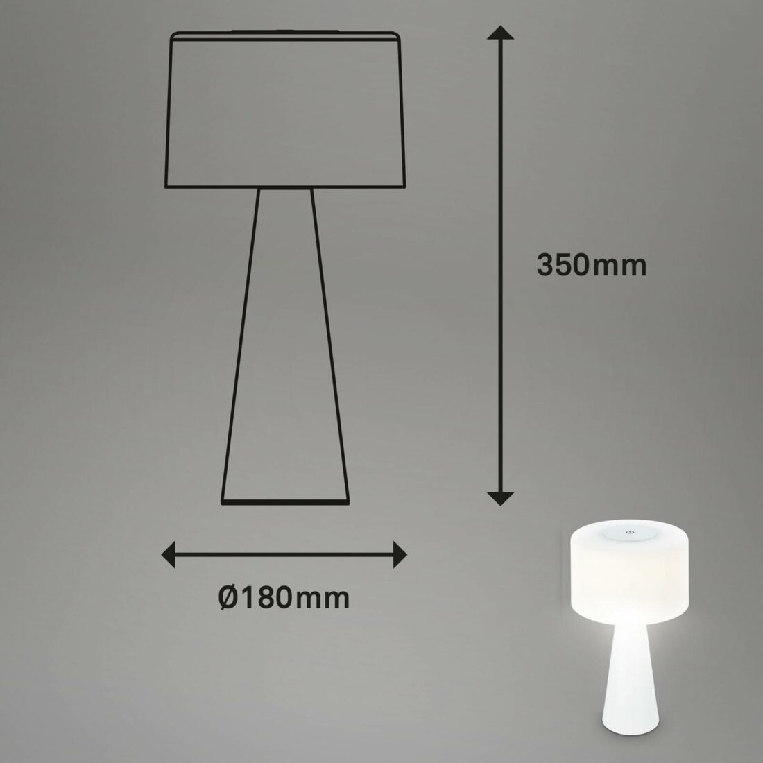 Briloner LED stolní lampa Halo