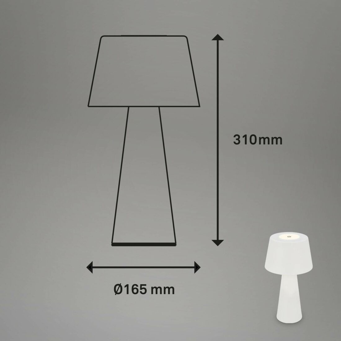Briloner LED stolní lampa Kihi s dobíjecí baterií