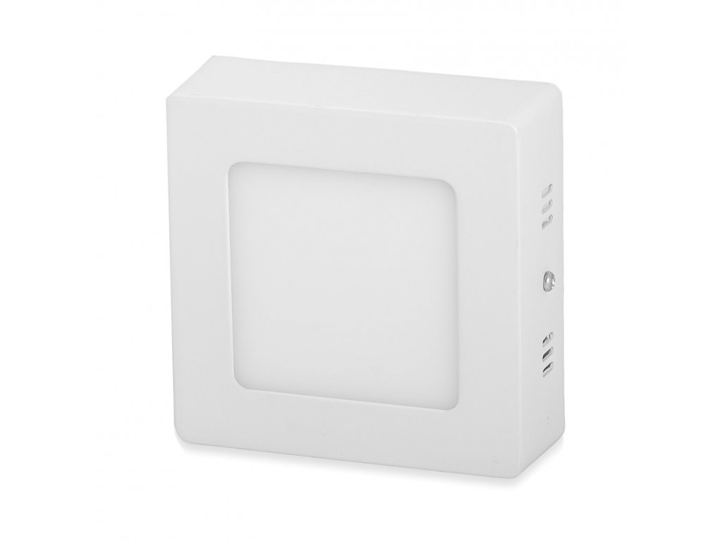 LED Solution Bílý přisazený LED panel hranatý 120 x 120mm 6W Economy Barva světla: Denní bílá 10493