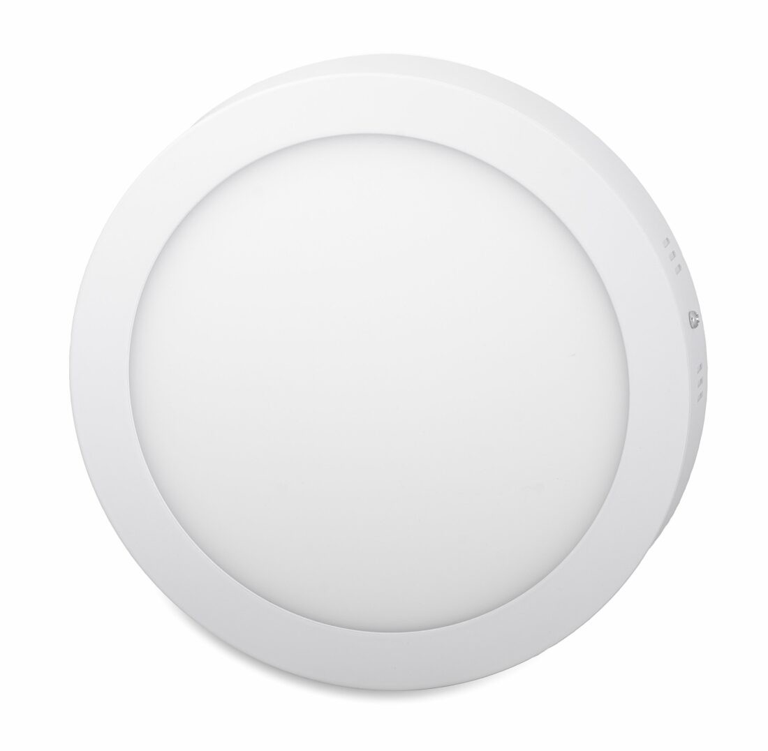 LED Solution Bílý přisazený LED panel kulatý 300mm 24W Economy Barva světla: Studená bílá 7881