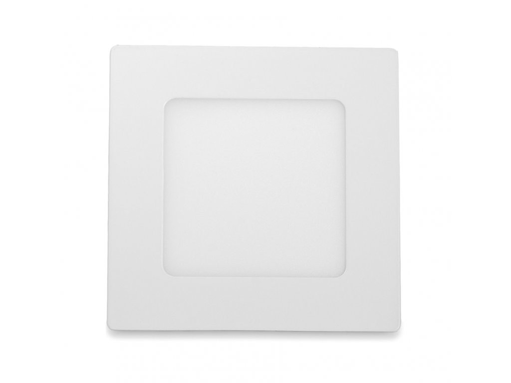 LED Solution Bílý vestavný LED panel hranatý 120 x 120mm 6W Economy Barva světla: Studená bílá 10482