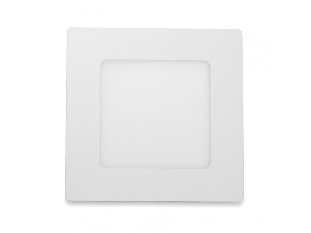 LED Solution Bílý vestavný LED panel hranatý 120 x 120mm 6W Economy Barva světla: Denní bílá 10481