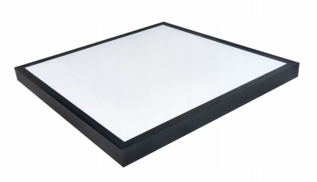 LED Solution Černý přisazený LED panel s rámečkem 600 x 600mm 36W Premium Barva světla: Teplá bílá 191174_191159