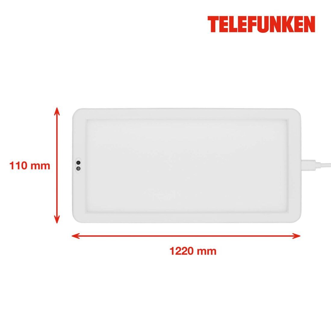 Telefunken LED podhledové světlo Schu senzor 22x11cm bílá 840
