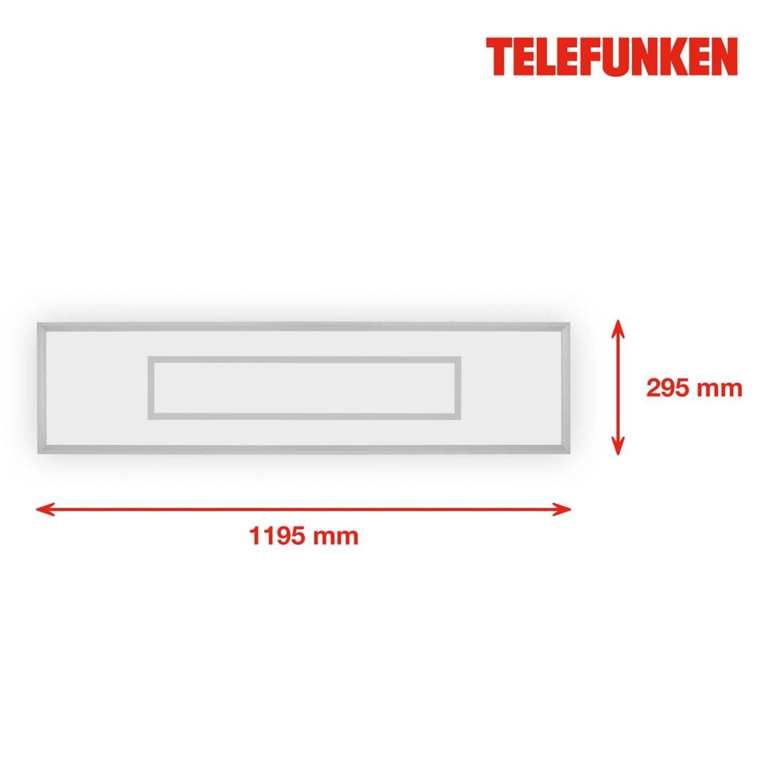 Telefunken LED panel Magic Cento silver CCT RGB 120x30cm