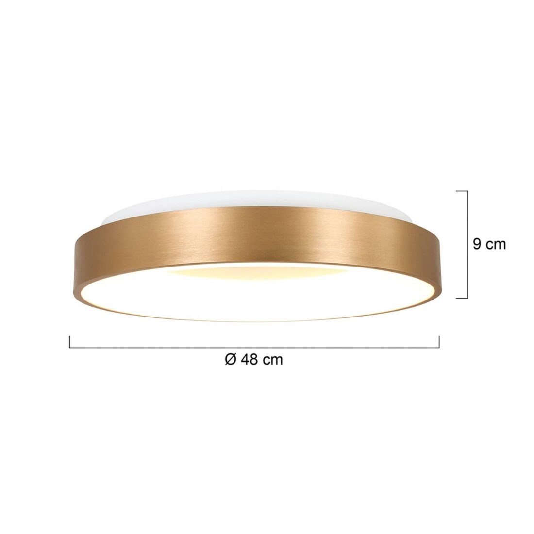 Steinhauer Stropní svítidlo LED Ringlede 2 700 K Ø 48 cm zlatá