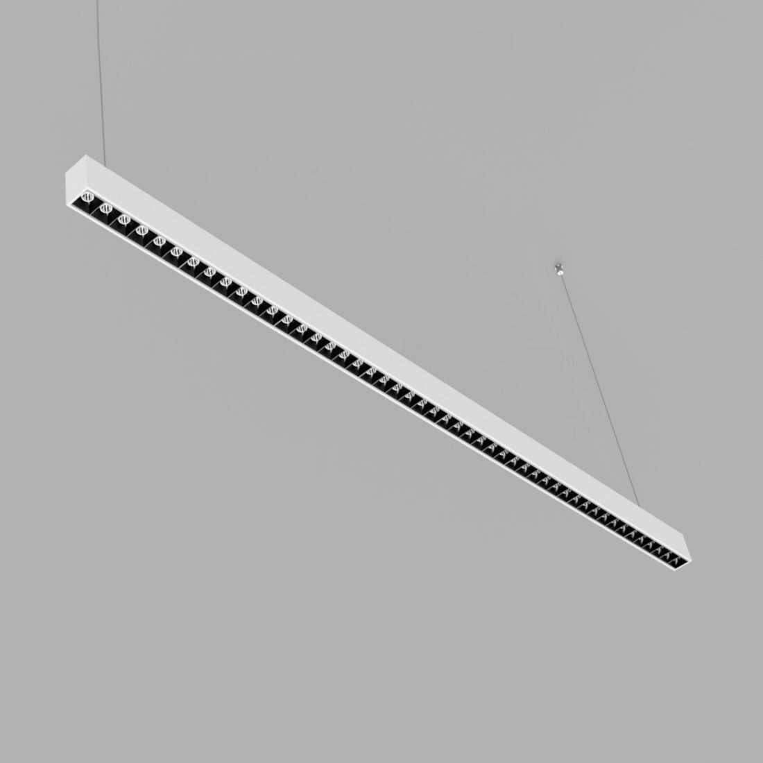 LI-EX Kancelářská LED závěsná lampa Remote 130cm bílá