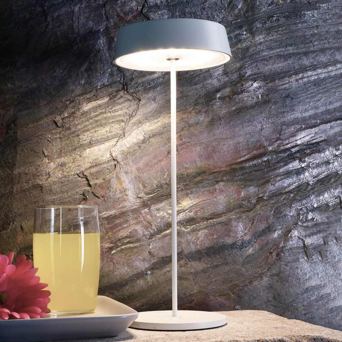 Deko-Light LED stolní lampa Miram s baterií stmívatelná