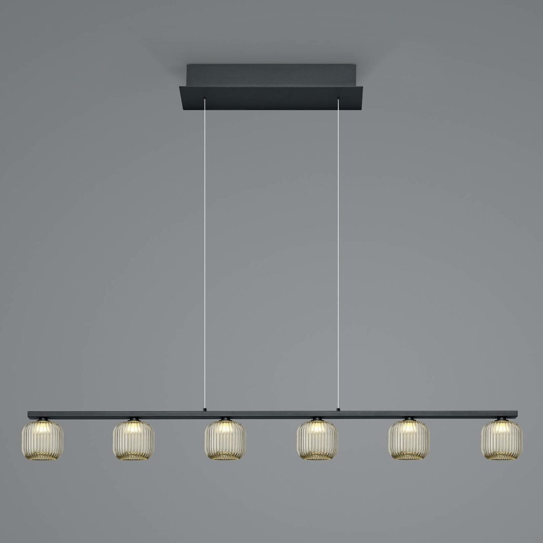 HELL Závěsné svítidlo Loft LED s kouřovým sklem