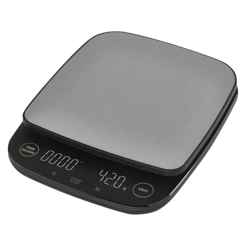 EMOS Stříbrno-černá digitální kuchyňská váha EV029
