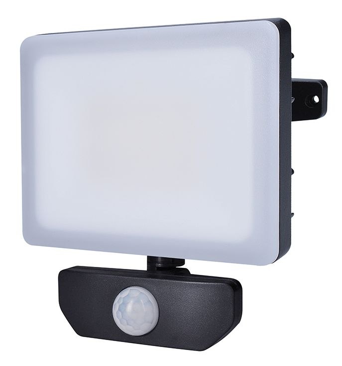 Solight Bezrámečkový LED reflektor 30W s otočným ramenem a pohybovým čidlem WM-30WS-Q