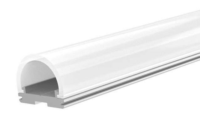 LED Solution Hliníkový profil pro LED pásky TUBE Vyberte variantu a délku: Profil + Nacvakávací opálový difuzor 1m 09213_09106