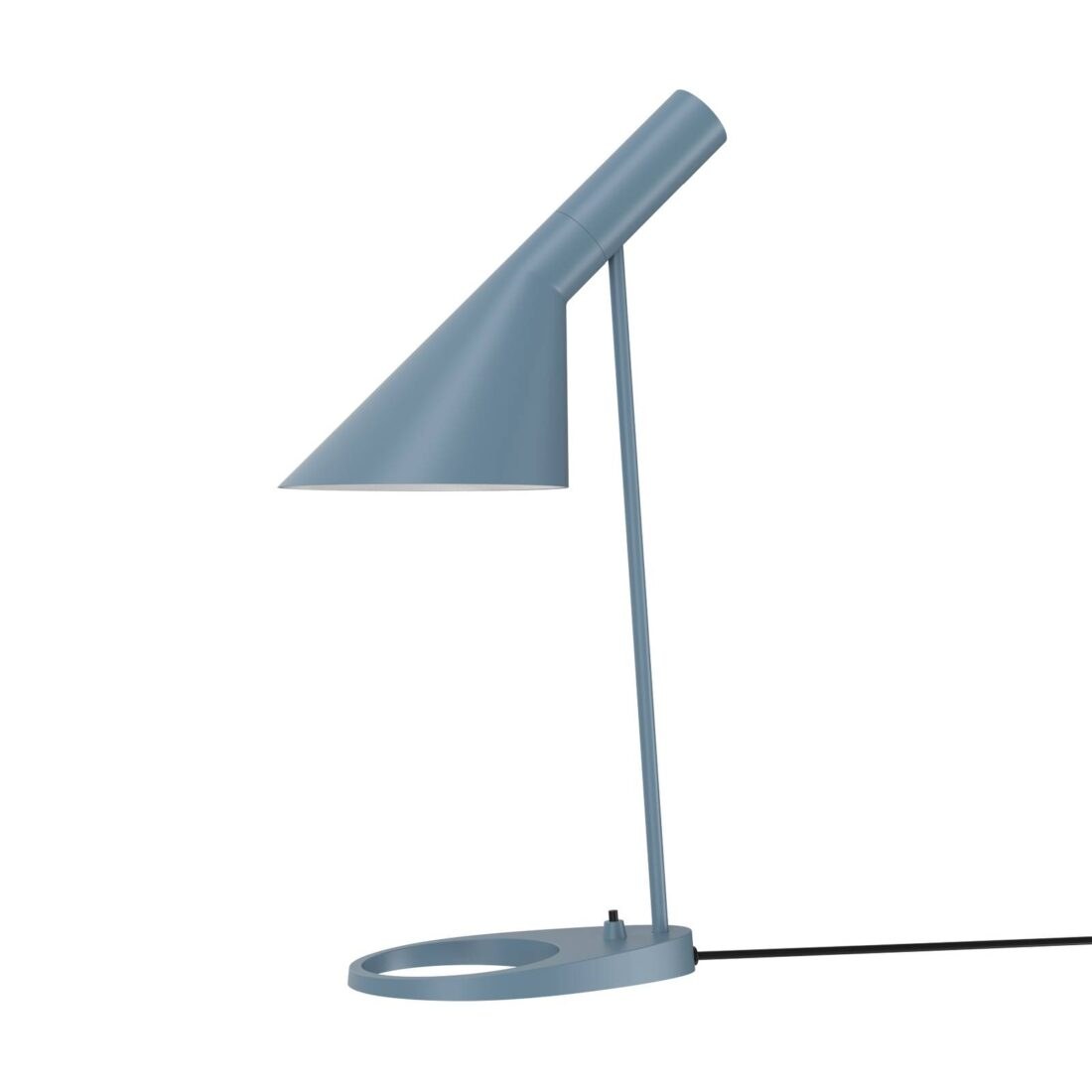 Louis Poulsen Designová stolní lampa AJ modrošedá